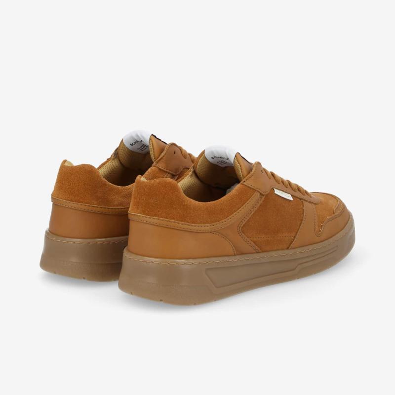 SMATCH SNEAKER M - SUEDE/NAPPA -  CHATAIGNE